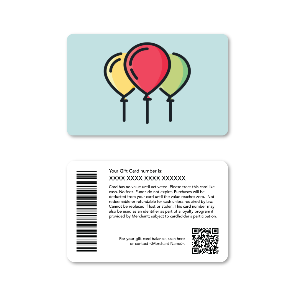 Balloon Gift Cards