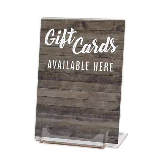 5x7 Acrylic Gift Card Display Stand