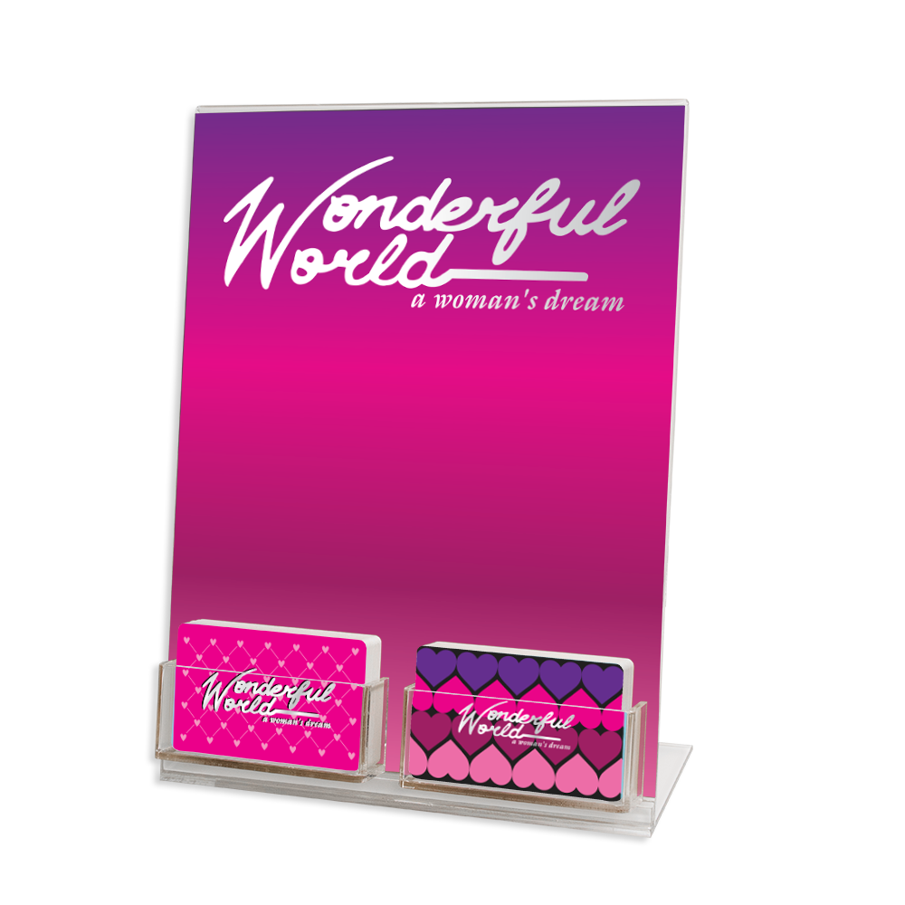 Two Gift Card Acrylic Display Stand