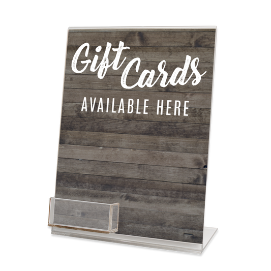 Single Pocket Acrylic Display Stand