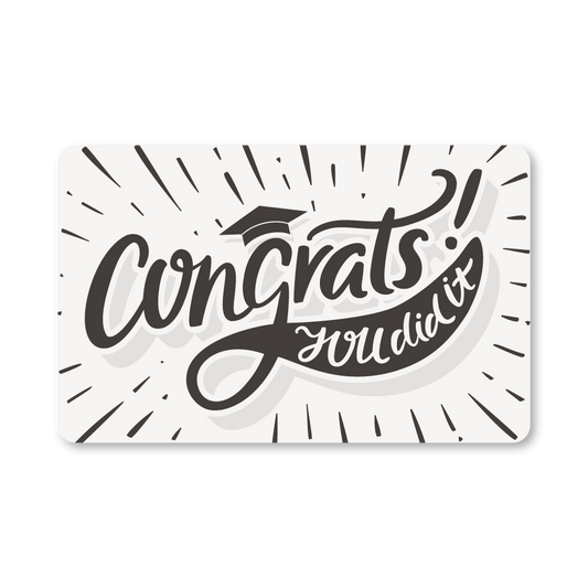 Graduation Gift Cards - Gray